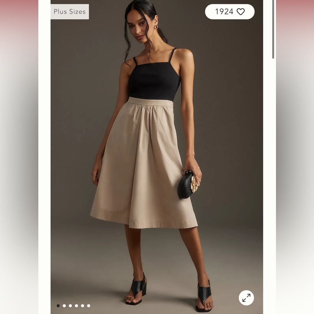 Maeve Sleeveless Rib Poplin Twofer Midi Dress